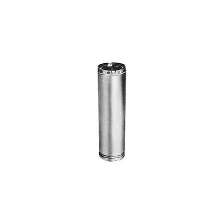 AmeriVent 8HS-12 Chimney Pipe, 8 In ID, 12 In L, Galvanized Stainless Steel